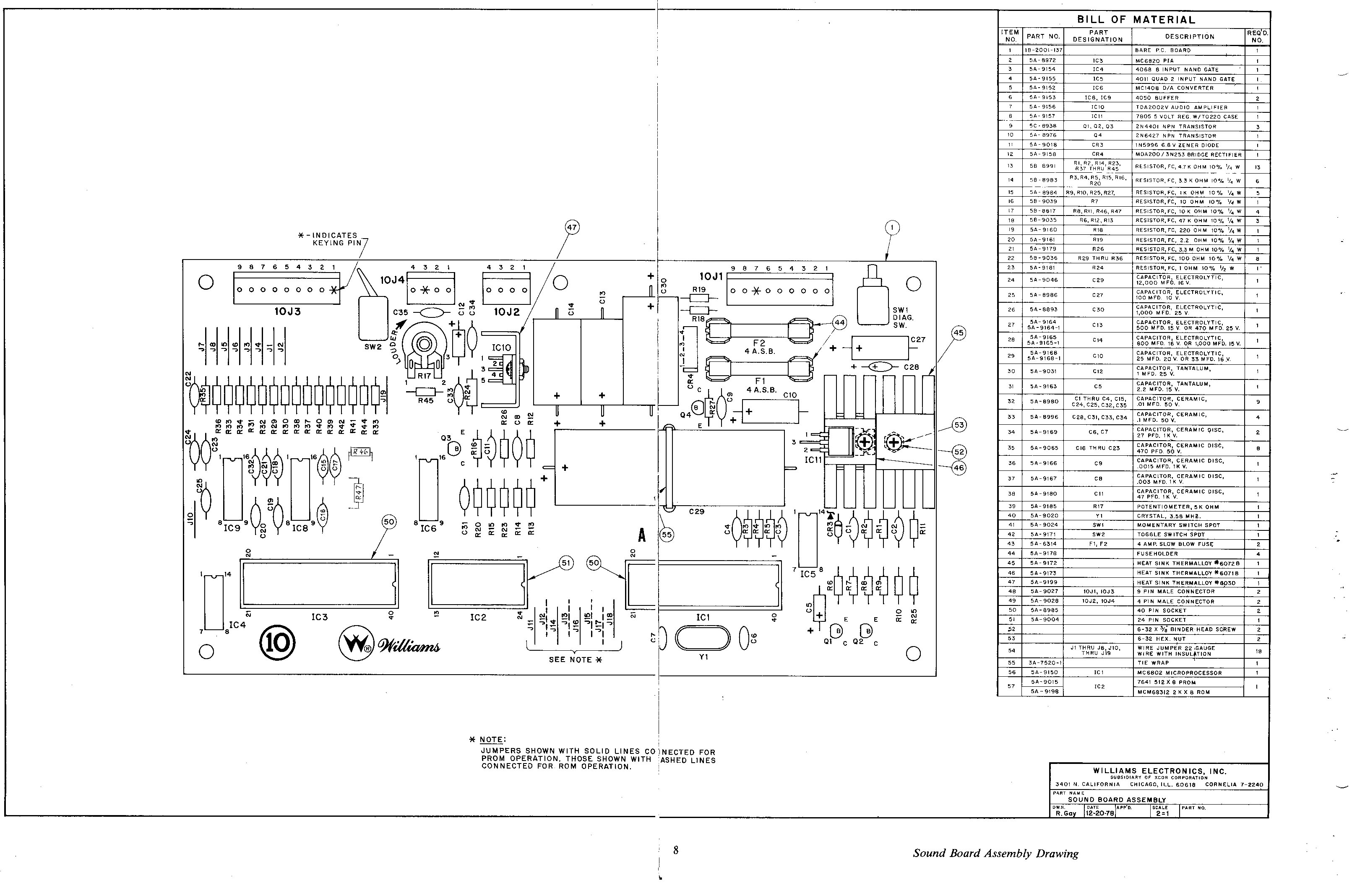 type 1 system 3-7 sound board diagram