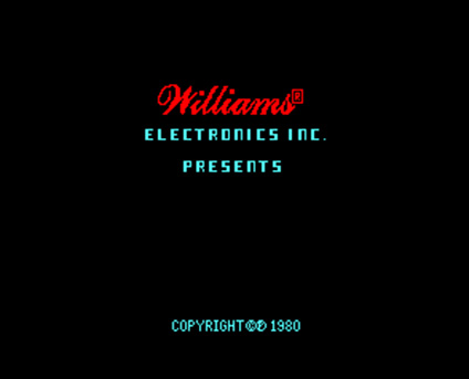 Williams Electronics game screen logo